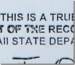 Detail from Obama's long-form birth certificate