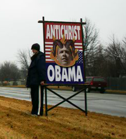 Obama antichrist sign
