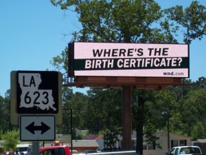 Where's the Birth Certificate? WND.COM BIllboard