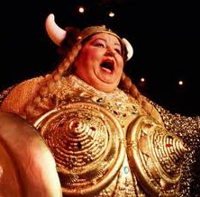 Obese opera singer