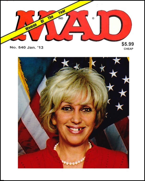 Orly Taitz as Women of the Year on Mad Magazine