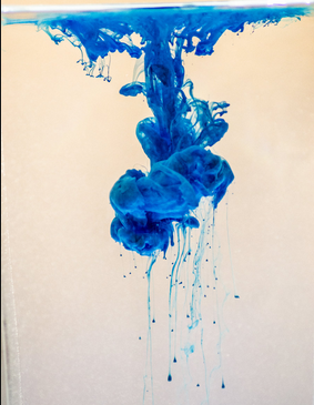 Photo: Ink drop in water