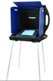 iVotronic voting machine with stand
