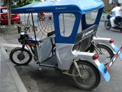 photo of motorcycle taxi in Peru