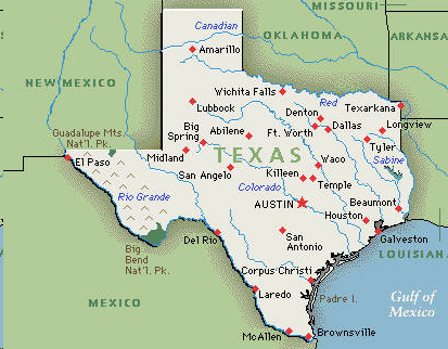 Map of Texas