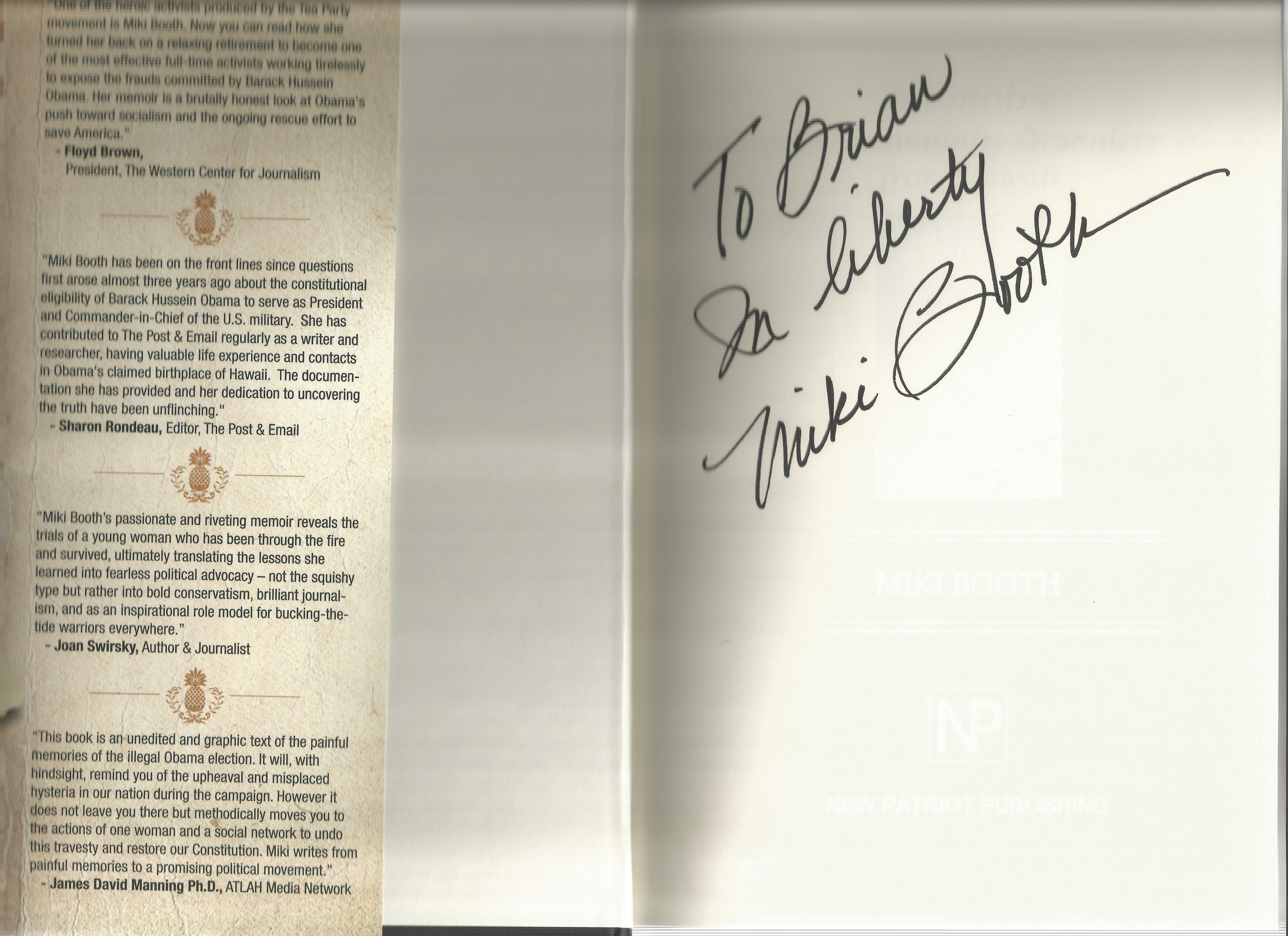 Miki Booth Book